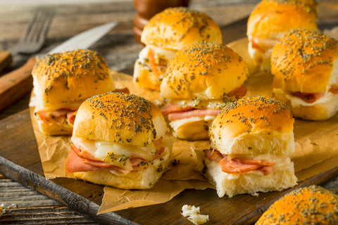 Hot Honey Ham Biscuit Sliders