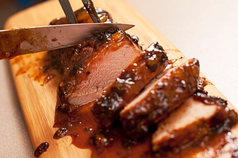 Slow Cooker Pork Tenderloin with Hot Honey, Lime, and Ginger Marinade