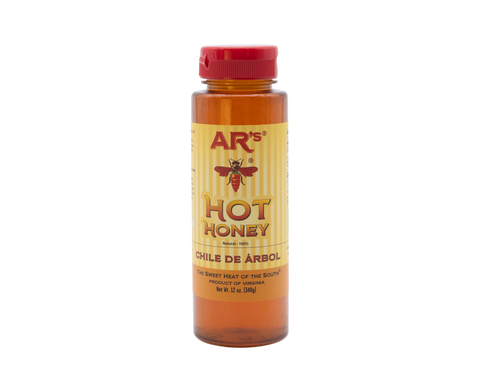 AR’s® Hot Southern Honey, CHILE DE ARBOL (Mild) 12 Oz. - 3  PACK